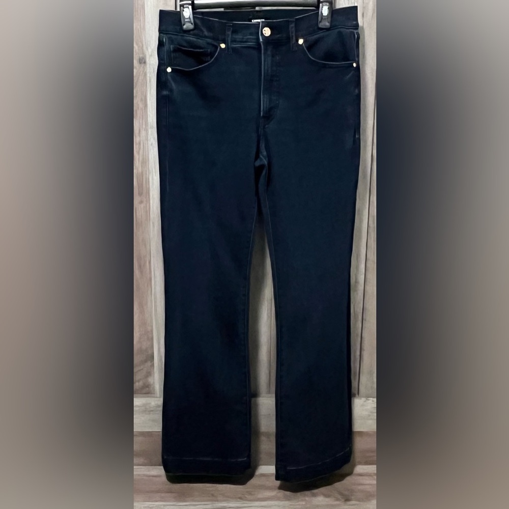 Express Dark Blue Wash Mid Rise Bootcut Jeans Size 10S
